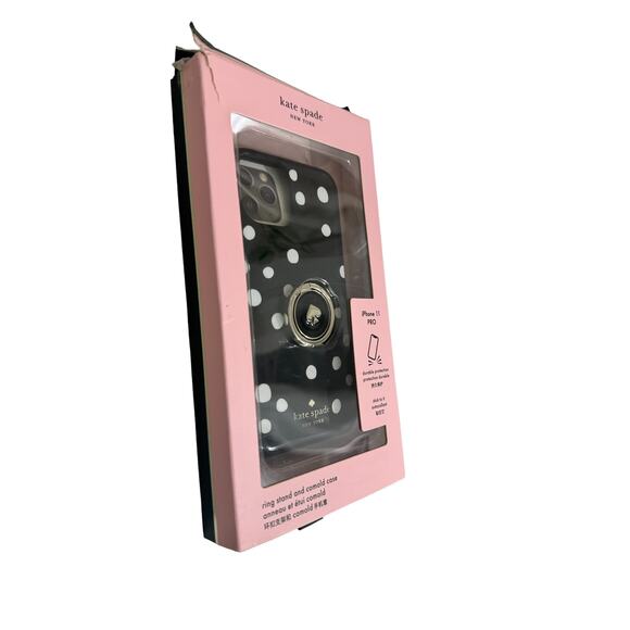 Kate Spade Black and white Polka Dots iPhone 11 Pro Case (Damaged Box) - Picture 2 of 8